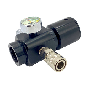 Regulador de cilindro de Gas de aluminio de alta presión Presión de salida personalizable (0-300psi) 2000psi Max para juegos CS DE BUCEO DE Paintball - Product Image 5