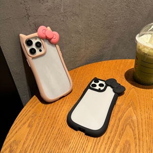 <span class=keywords><strong>Prix</strong></span> <span class=keywords><strong>d</strong></span>'usine, coque de <span class=keywords><strong>téléphone</strong></span> rigide transparente antichoc avec oreilles de chat 3D, mignonne, pour iPhone 16 15 Pro Max - Product Image 2