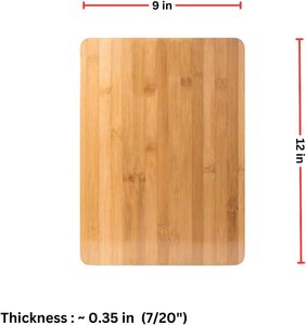 Planches à découper en bois naturelles et organiques pour la cuisine, blocs de planches à découper vierges, planche à charcuterie rectangulaire grande en bambou - Product Image 1