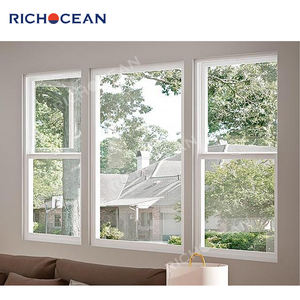 Fenêtres à double battant en aluminium noir sur mesure RICHOCEAN, double vitrage isolant en verre trempé - Product Image 6