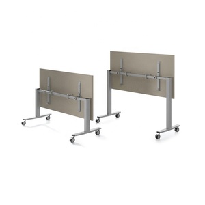 Bàn gấp văn phòng hiện đại có bánh xe, dùng cho trường học và hội thảo - Product Image 3