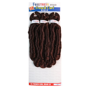 <span class=keywords><strong>Extensiones</strong></span> <span class=keywords><strong>de</strong></span> Cabello Sintético Premium <span class=keywords><strong>de</strong></span> Alta Temperatura, Ondas Sueltas Pre-estiradas <span class=keywords><strong>de</strong></span> 22 Pulgadas, Textura Suave, Estilo Francés Rizado - Product Image 4