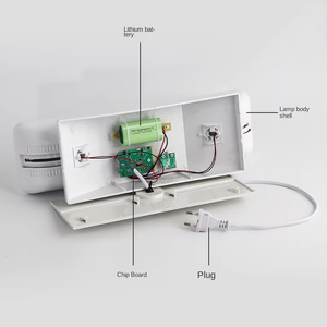 Lampe LED <span class=keywords><strong>double</strong></span> tête à faisceau carré, lumière d'urgence pour équipement de lutte contre l'incendie, accessoire d'évacuation - Product Image 5