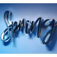BOYANG Señalización más vendida Nombre DE LA EMPRESA Señalización de construcción Logotipo de retroiluminación 3D Espejo de acero inoxidable Logotipo de retroiluminación 3D para exteriores