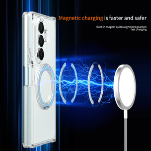 Étui de téléphone portable magnétique transparent antichoc de haute qualité avec support rotatif pour Samsung Z Fold 8, pliable, personnalisé, anti-rayures - Product Image 3