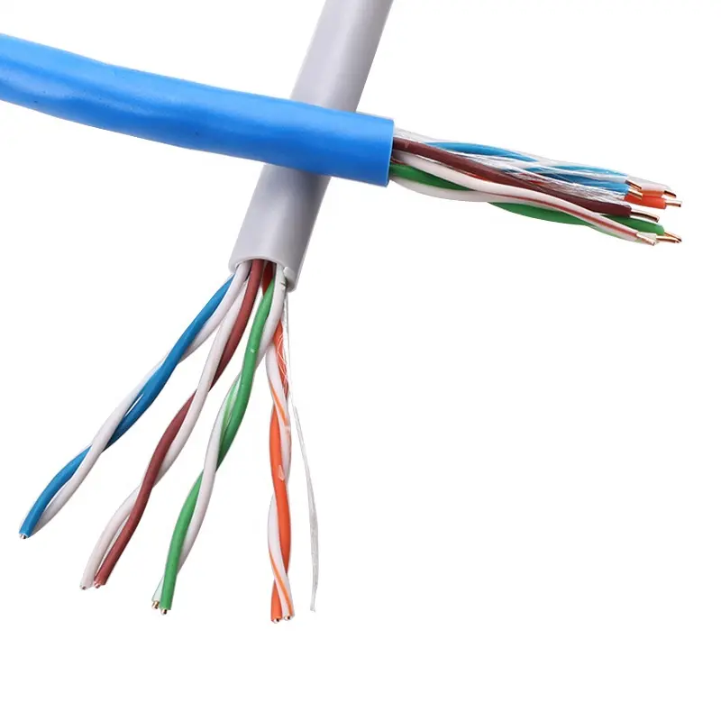 Cat5e 1000ft Cat6 Cat6a Rj45 UTP FTP STP SFTP 4 쌍 24AWG 솔리드 구리 UTP 고양이 5e Cat5e 케이블