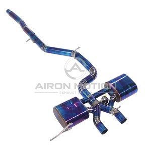 Sistema de Escape de Titanio de Alto Rendimiento <span class=keywords><strong>Airon</strong></span> con Válvulas Electrónicas para VW Golf 6 R 2.0T 2010-2014, Instalación Directa, 1.6 mm de Espesor - Product Image 2