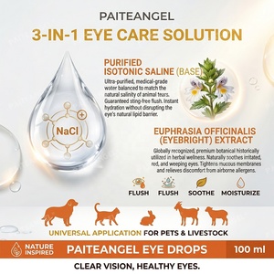 <span class=keywords><strong>Gotas</strong></span> Oftálmicas para Mascotas 100ml, Eliminador Natural de Manchas de Lágrimas, Lavado Ocular para Perros, Gatos y Ganado, Alivia la Picazón, GMP OEM Personalizado - Product Image 3