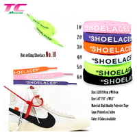 Personnalisé Imprimé Plat Lacets Usine De Pointes En Métal Lacets Avec Luxe Emballage de Tube En Plastique