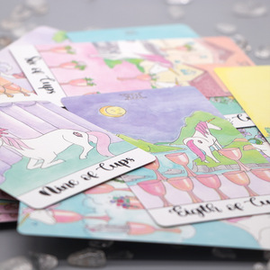 Carta Kraft e cartone ondulato per la lettura e la <span class=keywords><strong>divinazione</strong></span> all'ingrosso dei tarocchi bordo oro personalizzato con <span class=keywords><strong>libro</strong></span> di istruzioni - Product Image 2