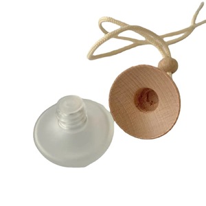 Colgante de <span class=keywords><strong>Perfume</strong></span> con forma de gota de agua, cubierta de madera, Arami de cristal, 5ml - Product Image 3