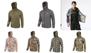Desert Camo Thin Summer Tactical Sunproof Jacket Outdoor Sun Protective Coat - Product Image 6