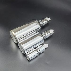 ขวดน้ำมันใส่ผมแบบหยด ขนาด 15 มล. 30 มล. 50 มล. ขวดแก้วเคลือบทอง เงิน สำหรับน้ำมันหอมระเหย พร้อมฝาหยดสีทอง มีสินค้าในสต็อก - Product Image 4