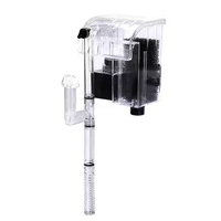 Réservoir de poissons d'aquarium avec filtre cascade externe Matériau plastique Conception de réservoir en verre transparent