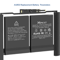 Batterie MacBook Pro 15 pouces A1990 (Mi 2018 2019) Modèle de remplacement de batterie ternaire A1953 7400mAh en stock Garantie 12 mois