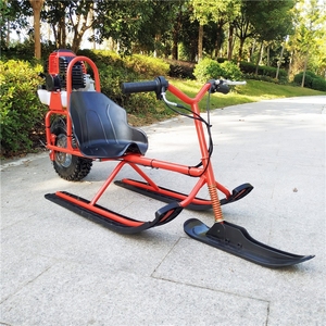 Meilleur cadeau de Noël pour les enfants, jouets d'hiver, scooter à neige à essence, luge, 49cc, 2 temps, acier, plastique, pocket bike, frein à disque réel, 50 kg - Product Image 5
