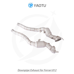 Collecteurs d'échappement en acier inoxydable haute performance YT avec catalyseur à trois voies et haut débit, adaptés à la Ferrari 812 - Product Image 3