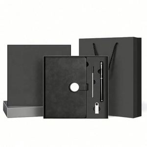 2026 Promotion Gift Custom Logo A5 Round Button <b>Notebook</b> Gift Box for Business Meeting & School Use - Product Image 1