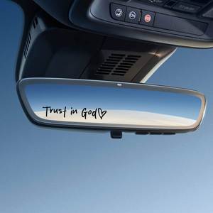 Pegatina de Vinilo para Espejo Retrovisor de Coche con Frase 'Confía en Dios', Diseño de Pascua, Bendición, Hecho en China - Product Image 2