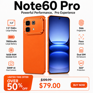 Factory Wholesale Note 60 Pro 5G Smartphone LED Display 50MP AI Camera Features Android 13 Celulares for Global Version - Product Image 6