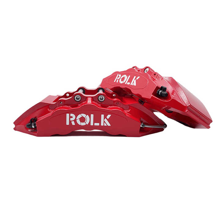 TRQ Performance Rear Brake Caliper — Red Powder-Coated, Right Passenger Side For Nissan Leaf, Rogue & Rogue Sport