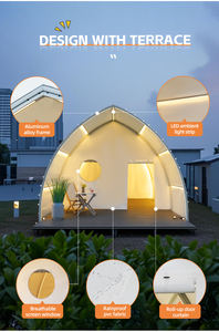 Réserves naturelles et parc Glamping Tente géodésique confortable Retraites sur pelouse et campings Tente voilier - Product Image 3