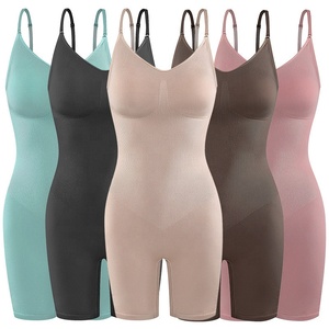 Faja Moldeadora de Cuerpo Completo sin Costuras para Mujer, Control de Abdomen, Levantador de Glúteos, Faja Reductora con Tirantes Ajustables, Bodysuit - Product Image 5