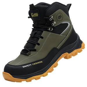 Calzado <span class=keywords><strong>de</strong></span> Seguridad para Hombre, Resistente y Funcional, para Invierno, <span class=keywords><strong>Trabajo</strong></span> en Fábrica y Construcción, Corte Medio, Parte Superior <span class=keywords><strong>de</strong></span> Malla, Antideslizante, Puntera <span class=keywords><strong>de</strong></span> Acero, Protección para los Pies - Product Image 1