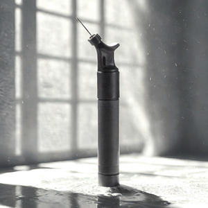 Mini pompe à air portable 200x40mm, adaptateur manuel en plastique à double valve pour gonflage de ballons de football, de basketball et de jouets - Product Image 4