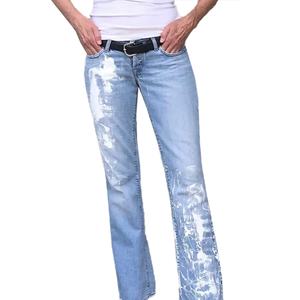 Jeans de Hombre al por Mayor, Moda, Logotipo Personalizado, Estilo Urbano, Casual, Corte Recto, Vintage, Pintados a Mano - Product Image 3