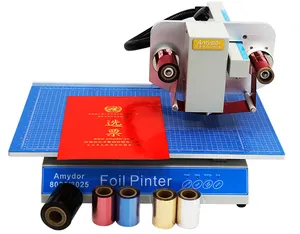 Capa livro automática Gold Foil Printing Machine Papel desktop Hot Foil Stamping Machine para encadernação livro