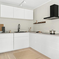 Set Kabinet Dapur Modern Lengkap Pabrik Langsung Furnitur Dapur Kayu Kustom untuk Proyek Apartemen