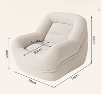 Lit pour chien de taille humaine de style tatami en forme de L, idéal pour s'allonger ou dormir - Canapé-lit inclinable de taille simple