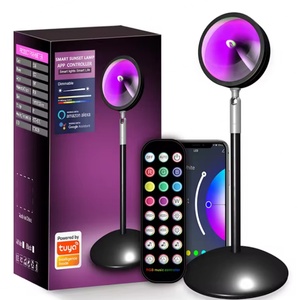 Lampe de coucher de soleil intelligente Tuya, veilleuse et projecteur de coucher de soleil avec contrôle par application, interrupteur WiFi pour la décoration de la pièce, photographie, cadeau d'anniversaire - Product Image 1