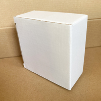 Carton ondulé blanc uni Produits fragiles Paquet Boîte d'expédition Bouteille en verre Emballage Boîte en carton