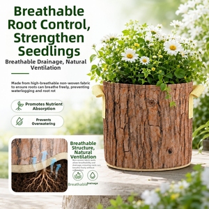 <span class=keywords><strong>Sac</strong></span> de plantation en feutre épaissi K32 de 5 gallons, <span class=keywords><strong>sac</strong></span> de jardinage <span class=keywords><strong>pour</strong></span> le contrôle des racines des plantes, motif <span class=keywords><strong>d</strong></span>'<span class=keywords><strong>écorce</strong></span> <span class=keywords><strong>d</strong></span>'arbre imprimé - Product Image 2