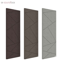 Panneaux diffuseurs acoustiques insonorisants en polyester multi-tissus à réflexion équilibrée pour home cinéma, design moderne, modèle 3D