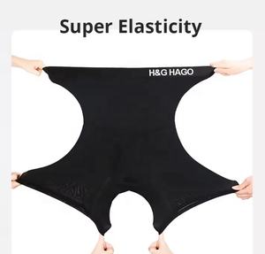 HAGO Mens Tummy Body Shaper compresión alta cintura entrenador vientre Control adelgazamiento Shapewear Boxer ropa interior - Product Image 2