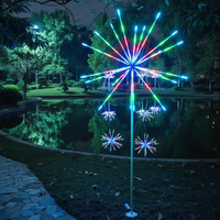 Lampe à feux d'artifice LED RGB 3D populaire et best-seller pour l'éclairage extérieur paysager. Mariages Noël. Météores de feux d'artifice simulés. IP65