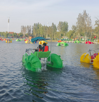 Pédalo Commercial pour Sports Nautiques Extérieurs, Tricycle Aquatique à 3 Grandes Roues, Vélo à Pédales Aquatiques