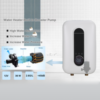Chauffe-eau électrique instantané de cuisine 220V 3.5KW avec pompe de surpression intégrée, petite taille, chauffage monopoint