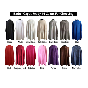 Logo personalizzato di alta qualità Beige scuro mantello popolare salone di colore barbiere impermeabile 160*140cm donne uomini uomini clienti - Product Image 5