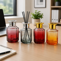 Bouteille diffuseur en verre à roseaux de différentes tailles, vide, pour emballage, en forme de cône, pour parfum