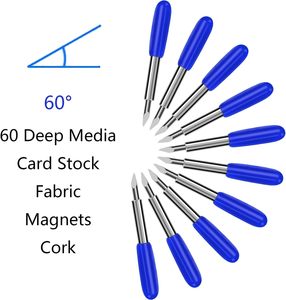 Lames de Rechange pour <span class=keywords><strong>Cricut</strong></span> Air 2/Maker 3. Lame Standard à Pointe Fine de 45 Degrés pour la Plupart des Découpes de Vinyle et Tissus - Product Image 4
