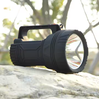 Lampe de poche torche LED rechargeable portable étanche et haute puissance IP65 avec corps ABS longue distance