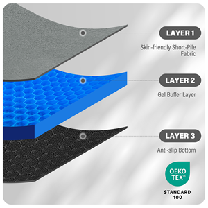 Cojín de Asiento Tejido Personalizado con Espuma Viscoelástica Suave y Funda Extraíble para Uso Diario - Product Image 3