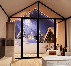 Ngôi nhà nhỏ sang trọng nhìn ngôi sao tam giác cabin cho khu nghỉ dưỡng sinh thái - Product Image 5