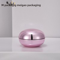 Boîte de crème pour le visage sphérique acrylique haut de gamme 50g avec capuchon en plastique livraison directe crème pour les yeux bouteille miroir de distribution cosmétique