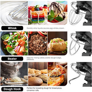 Nouvel arrivage Mélangeur d'aliments en spirale en acier inoxydable <span class=keywords><strong>Robot</strong></span> à pâtisserie électrique pour la maison avec bol mélangeur pour la cuisson des appareils de cuisine - Product Image 2