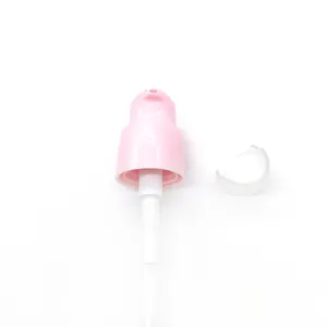 0.2cc good price 18/410 pink smooth double wall cream pump with cap for lotion bottles